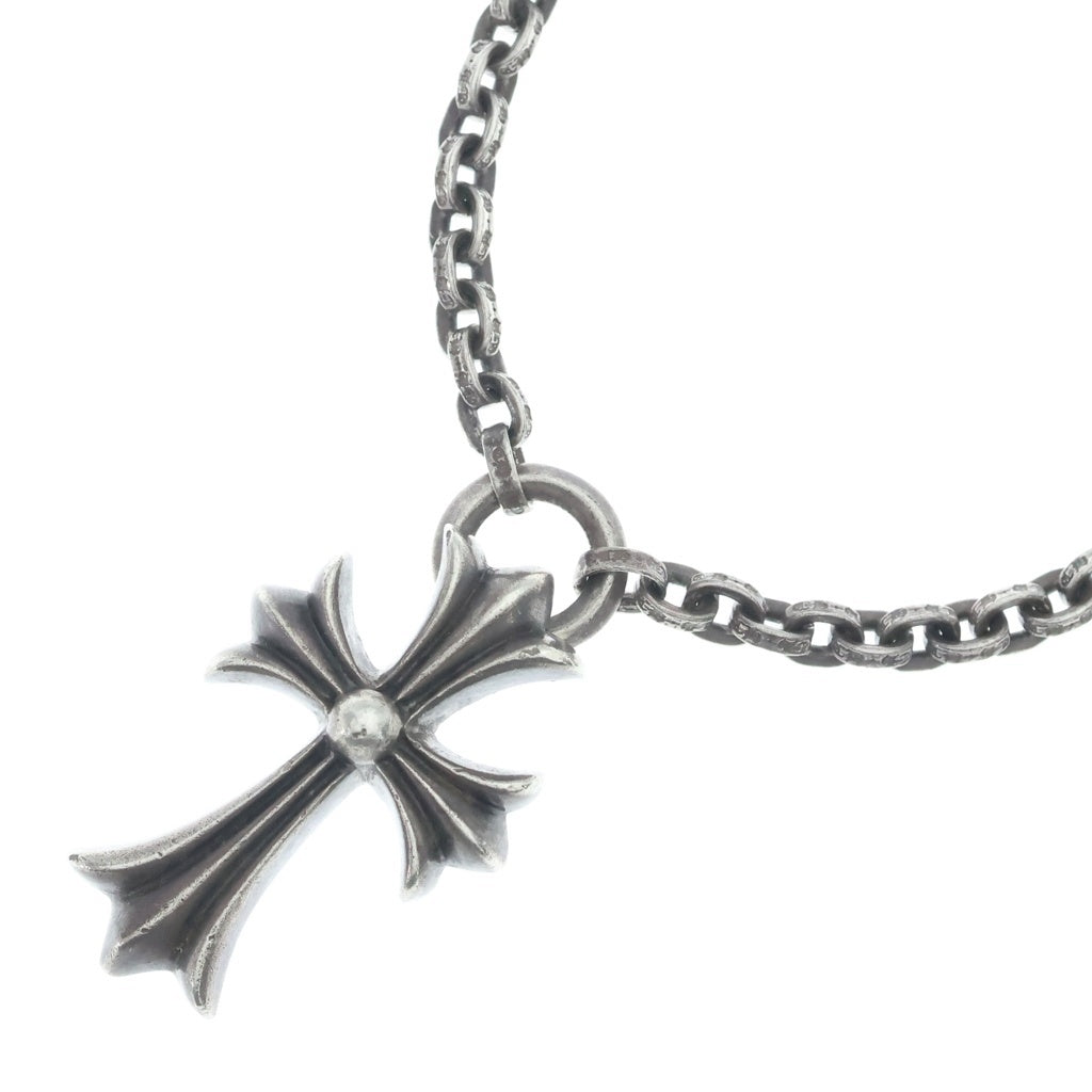 CHROME HEARTS(クロムハーツ) 20inch PPR CHN SML CH CRS ペーパーチェーンスモールCHクロス シルバーネックレス