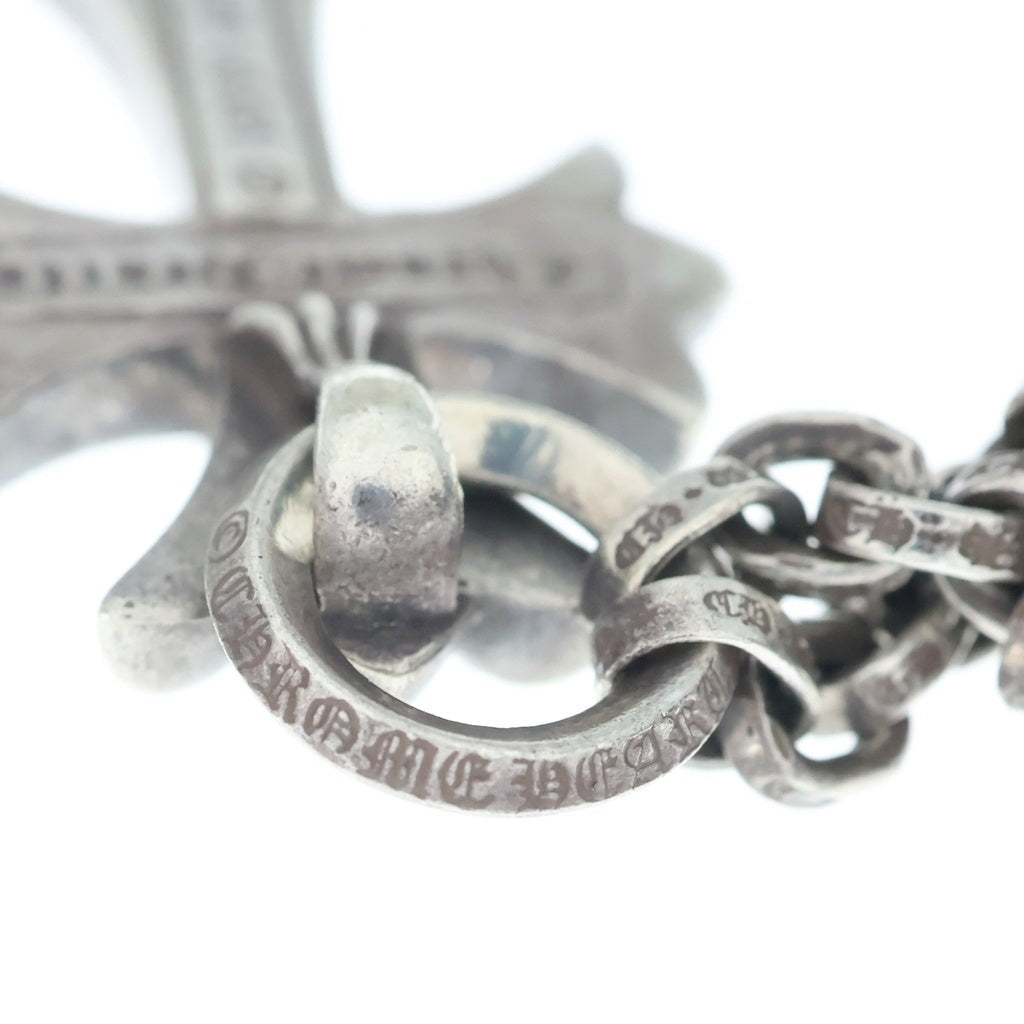 CHROME HEARTS(クロムハーツ) 20inch PPR CHN SML CH CRS ペーパーチェーンスモールCHクロス シルバーネックレス