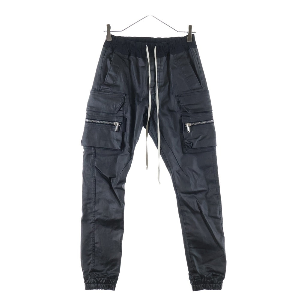 Rick Owens(リックオウエンス) MASTODON CARGO マストドン コーティングカーゴパンツ ブラック RP01D2323-SCT