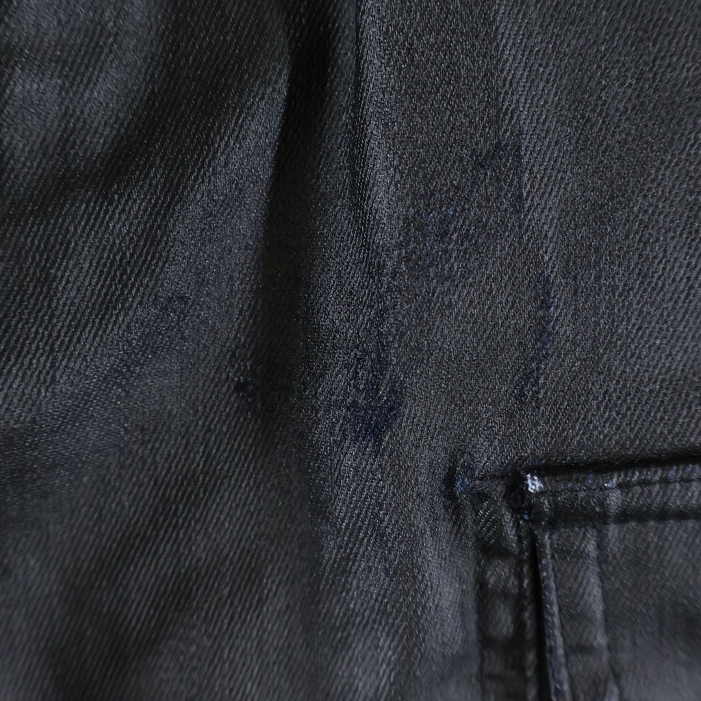 Rick Owens(リックオウエンス) MASTODON CARGO マストドン コーティングカーゴパンツ ブラック RP01D2323-SCT
