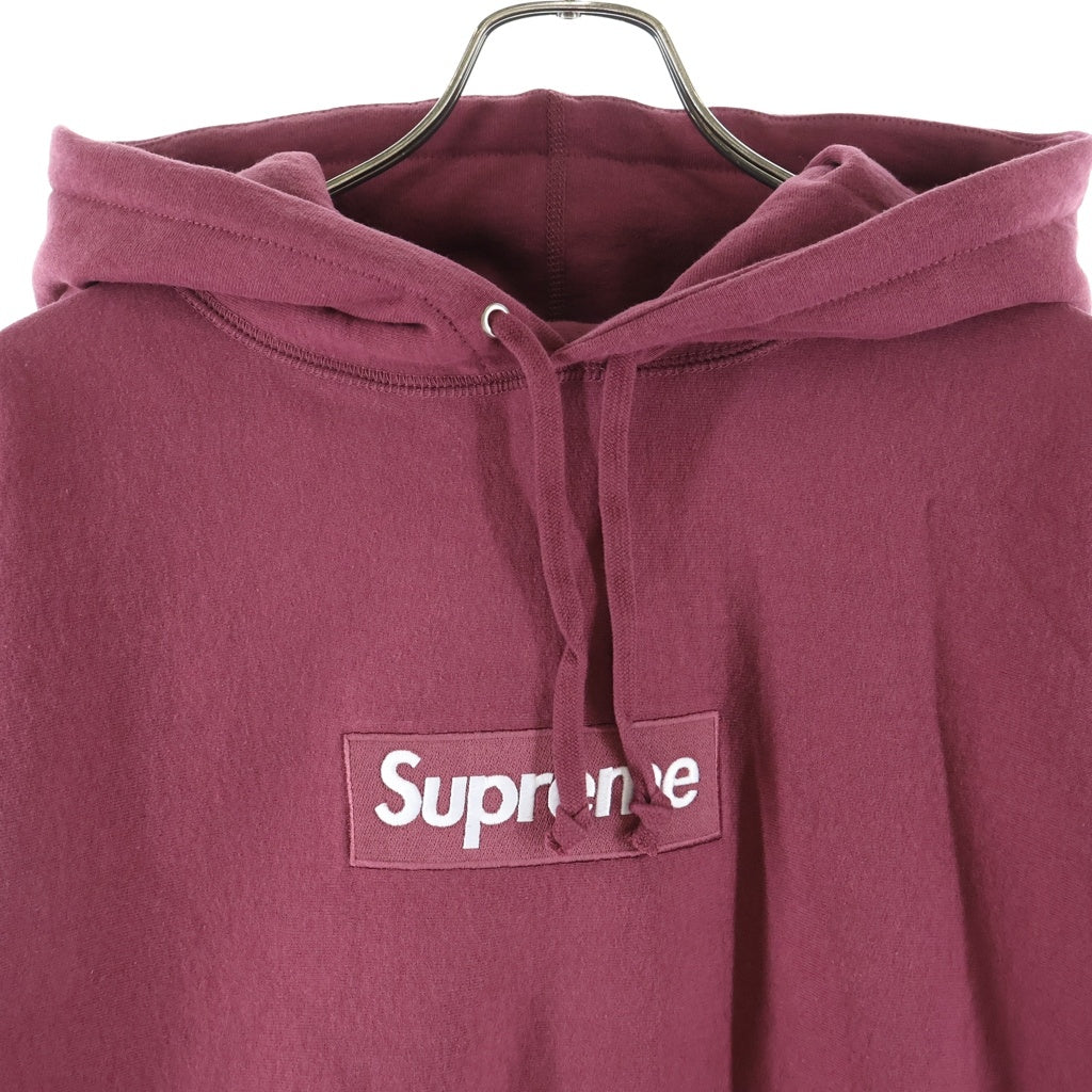 SUPREME(シュプリーム) 21AW Box Logo Hooded Sweatshirt ボックスロゴ スウェット プルオーバーパーカー ワインレッド