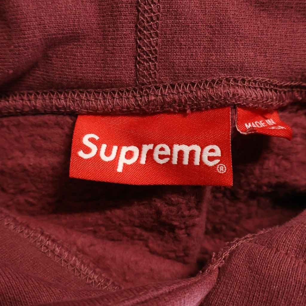 SUPREME(シュプリーム) 21AW Box Logo Hooded Sweatshirt ボックスロゴ スウェット プルオーバーパーカー ワインレッド