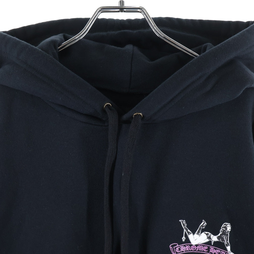 CHROME HEARTS(クロムハーツ) 26SS DEADLY DOLL SWTSHRT PLVR LTD ONLINE オンライン限定 デッドリードール プルオーバースウェットパーカー フーディー ブラック