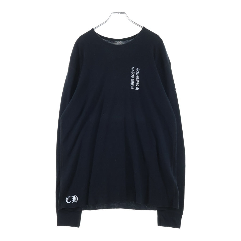 CHROME HEARTS(クロムハーツ) THERMAL L/S FLRL CRS サーマル フローラルクロス 長袖 ロングスリーブ ブラック