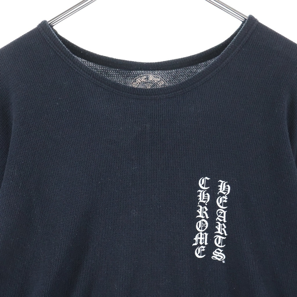 CHROME HEARTS(クロムハーツ) THERMAL L/S FLRL CRS サーマル フローラルクロス 長袖 ロングスリーブ ブラック