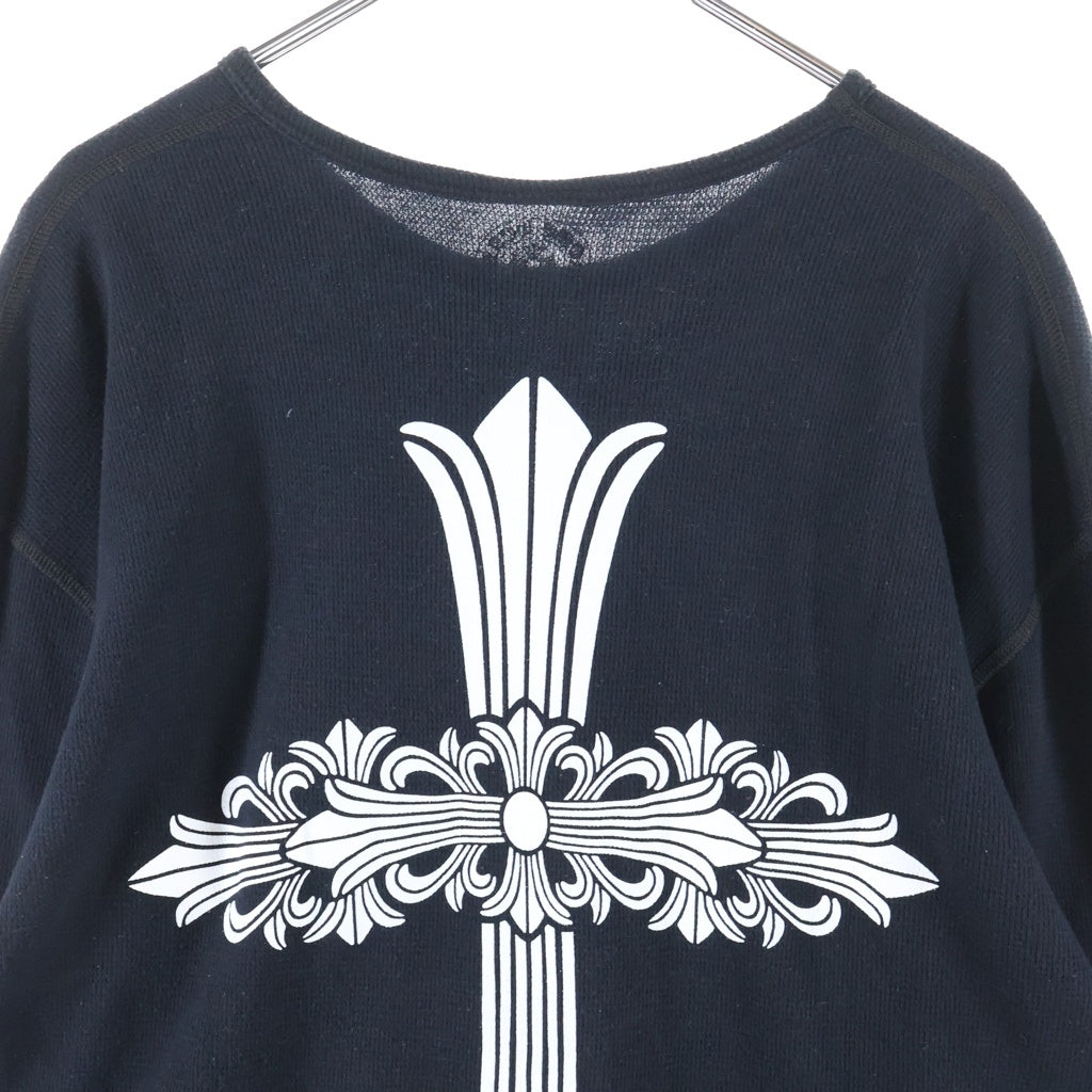 CHROME HEARTS(クロムハーツ) THERMAL L/S FLRL CRS サーマル フローラルクロス 長袖 ロングスリーブ ブラック