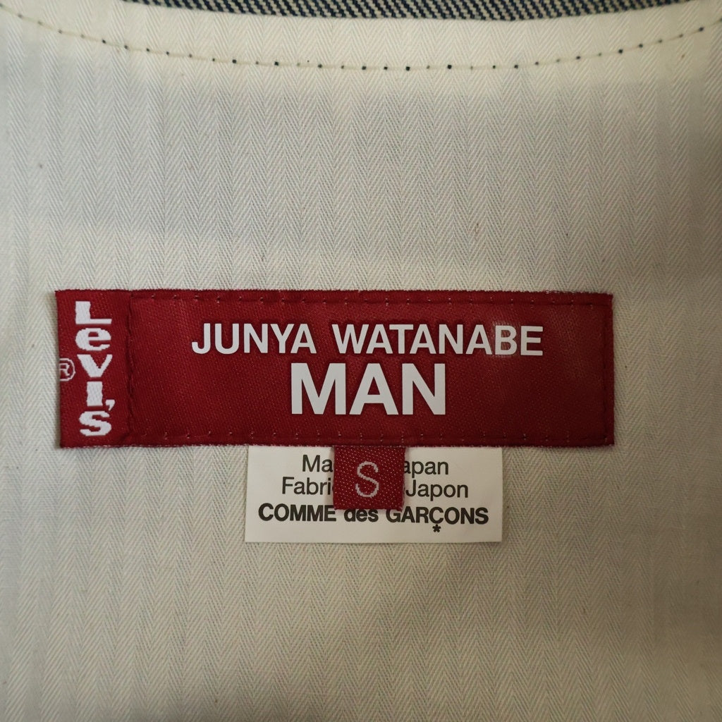 JUNYA WATANABE COMME des GARCONS(ジュンヤワタナベ コムデギャルソン) 綿デニム製品加工カスタマイズ デニムジャケット ブルー WO-J207
