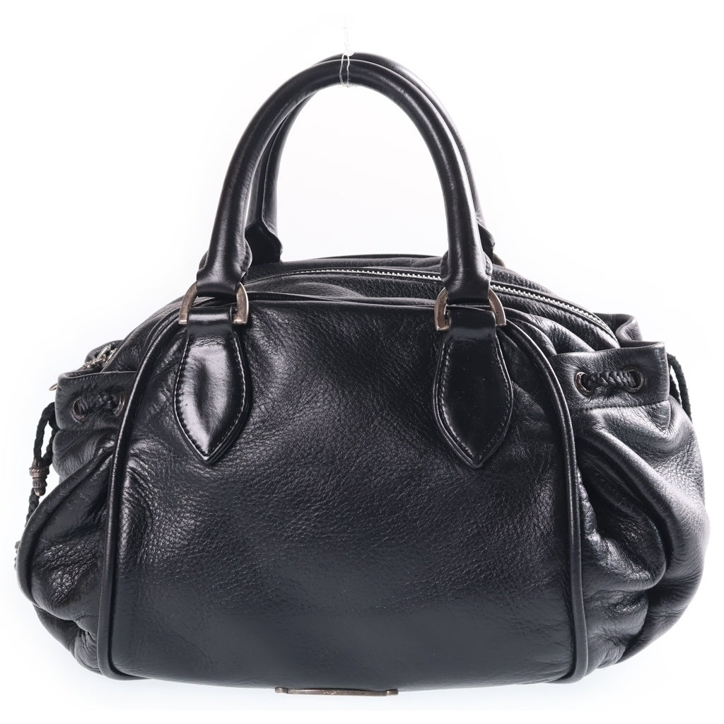 CHROME HEARTS(クロムハーツ) SQUIRRELY JO フィリグリー装飾レザーハンドバッグ ブラック