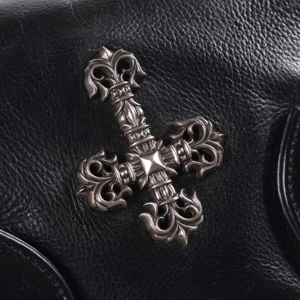 CHROME HEARTS(クロムハーツ) SQUIRRELY JO フィリグリー装飾レザーハンドバッグ ブラック