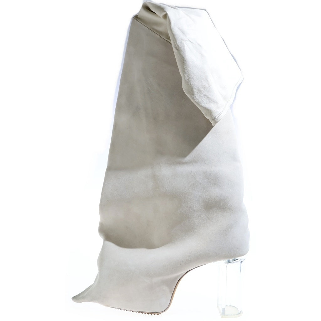 Rick Owens(リックオウエンス) Hollywood Taco Kiss ハリウッドタコキストールブーツ ホワイト
