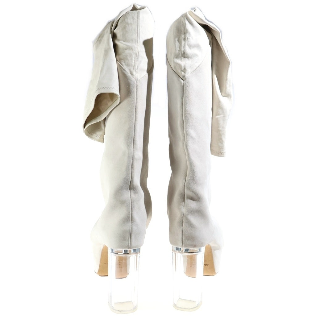 Rick Owens(リックオウエンス) Hollywood Taco Kiss ハリウッドタコキストールブーツ ホワイト