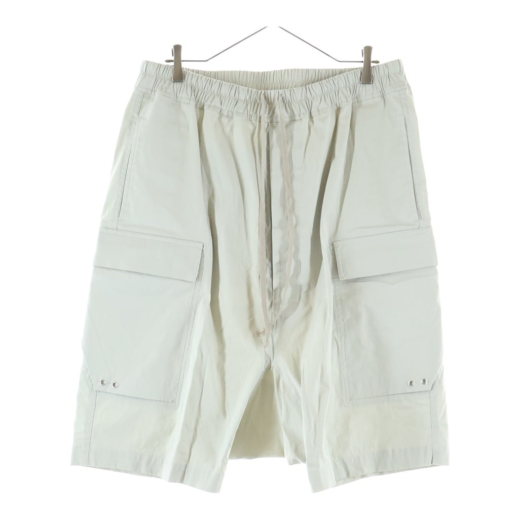 Rick Owens(リックオウエンス) 19SS ドローストリング サルエル コットンカーゴショートパンツ ベージュ RU19S2389-TE