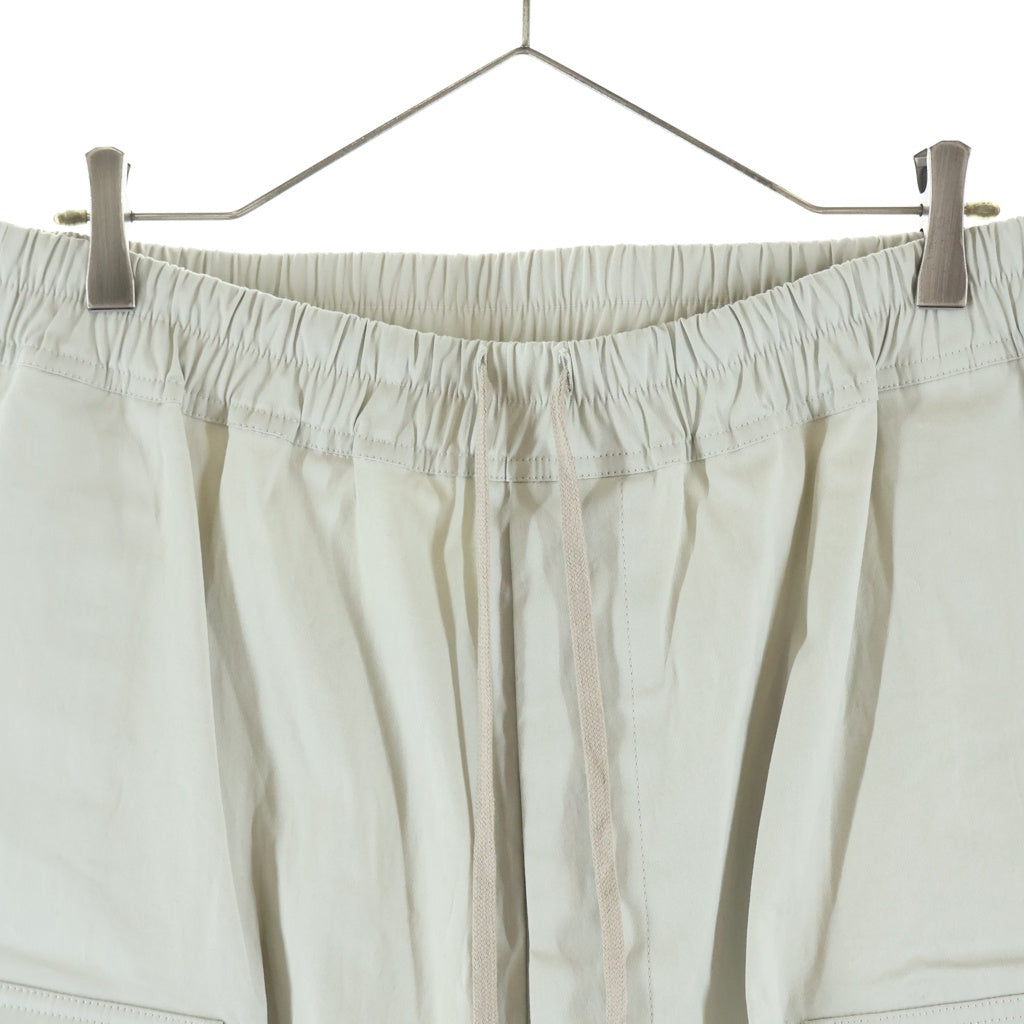 Rick Owens(リックオウエンス) 19SS ドローストリング サルエル コットンカーゴショートパンツ ベージュ RU19S2389-TE