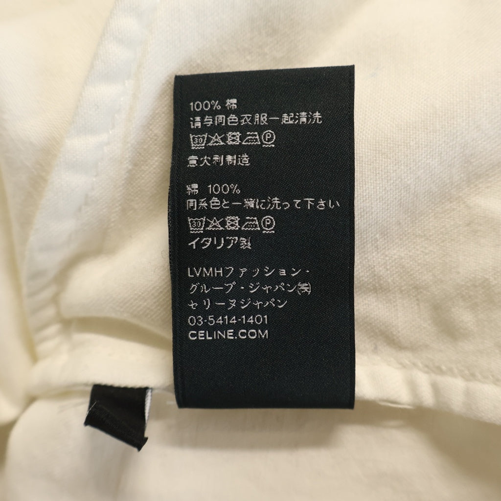 CELINE(セリーヌ) 21SS カウボーイ ペインターシャツ ウエスタン長袖シャツ ホワイト 2T217617Q