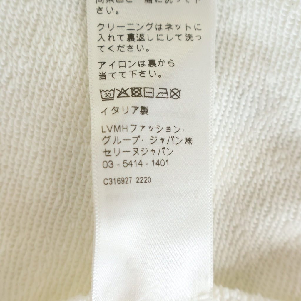 CELINE(セリーヌ) 20AW ロゴプリント ルーズフーディー パーカー ホワイト 2Y668670Q