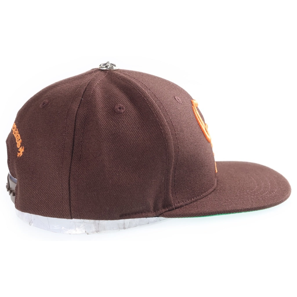 CHROME HEARTS(クロムハーツ) CH HAT CH刺繍 ベースボールキャップ 帽子 ブラウン