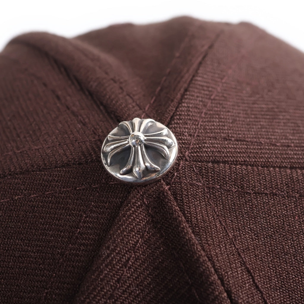 CHROME HEARTS(クロムハーツ) CH HAT CH刺繍 ベースボールキャップ 帽子 ブラウン