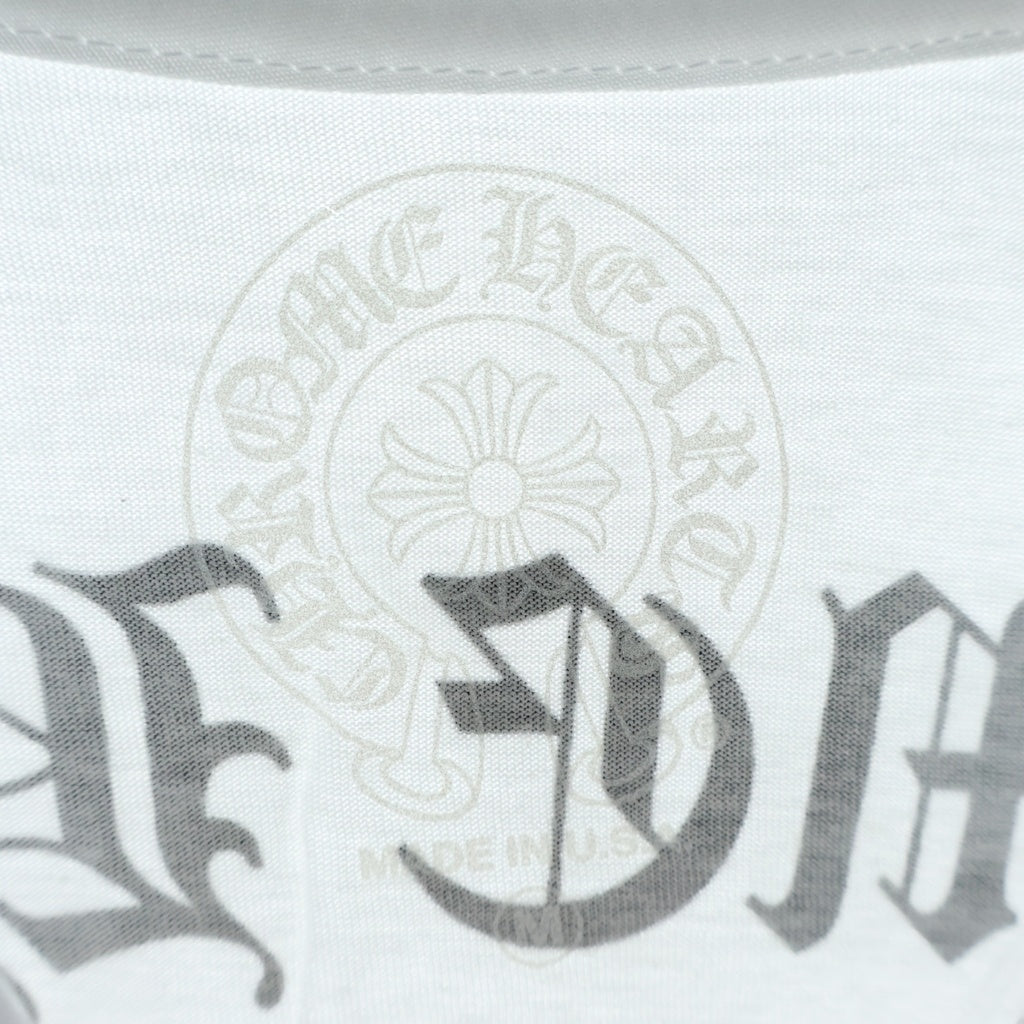 CHROME HEARTS(クロムハーツ) BACK ARCH LOGO USA LONG SLEEVE バックアーチロゴ 長袖Tシャツカットソー ホワイト