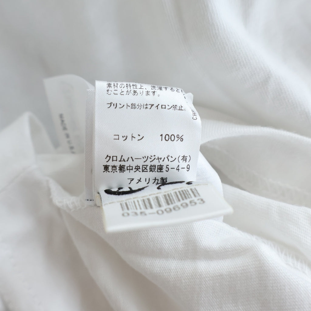CHROME HEARTS(クロムハーツ) BACK ARCH LOGO USA LONG SLEEVE バックアーチロゴ 長袖Tシャツカットソー ホワイト