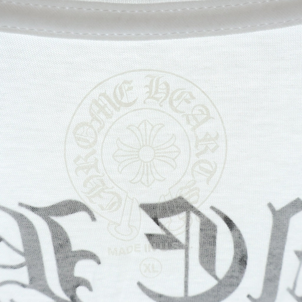 CHROME HEARTS(クロムハーツ) BACK ARCH LOGO USA LONG SLEEVE バックアーチロゴ 長袖Tシャツカットソー ホワイト