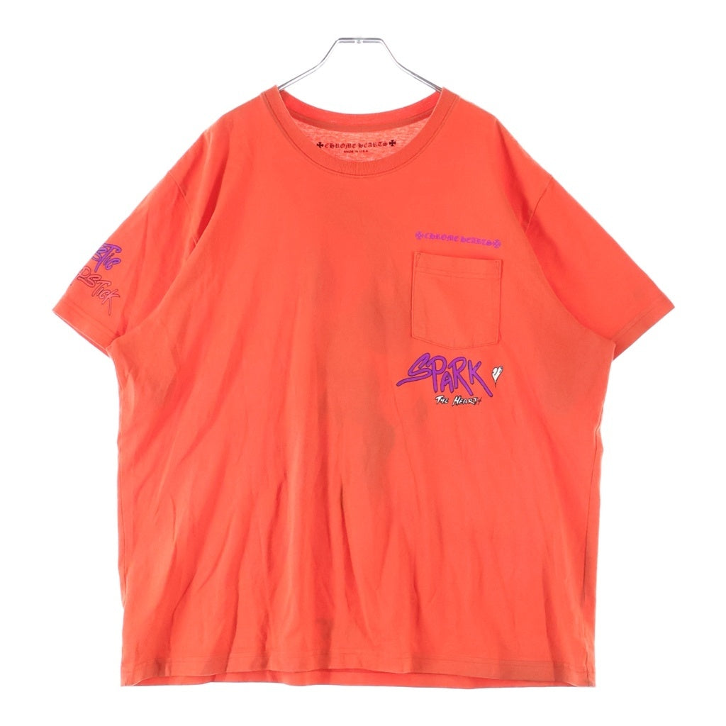 CHROME HEARTS(クロムハーツ) PRO U S/S TEE ORANGE MATTY BOY マッティボーイチョンパープリテンス ショートスリーブ 半袖Tシャツ バーミリオン オレンジ