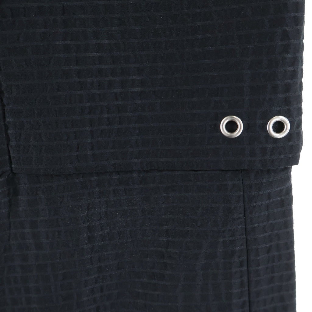 Rick Owens(リックオウエンス) 19SS NYLON WOOL CARGO LONG PANTS ナイロンウールカーゴパンツ ブラック RU19S2354-WKR