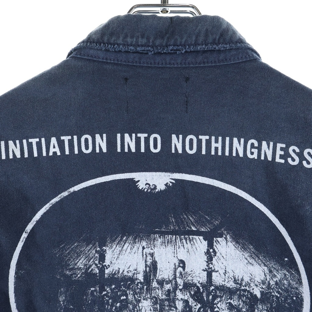 ENFANTS RICHES DEPRIMES(アンファンリッシュデプリメ) 26SS MECHANICS JACKET メカニクスジャケット ダメージ加工ジップアップブルゾン ネイビー