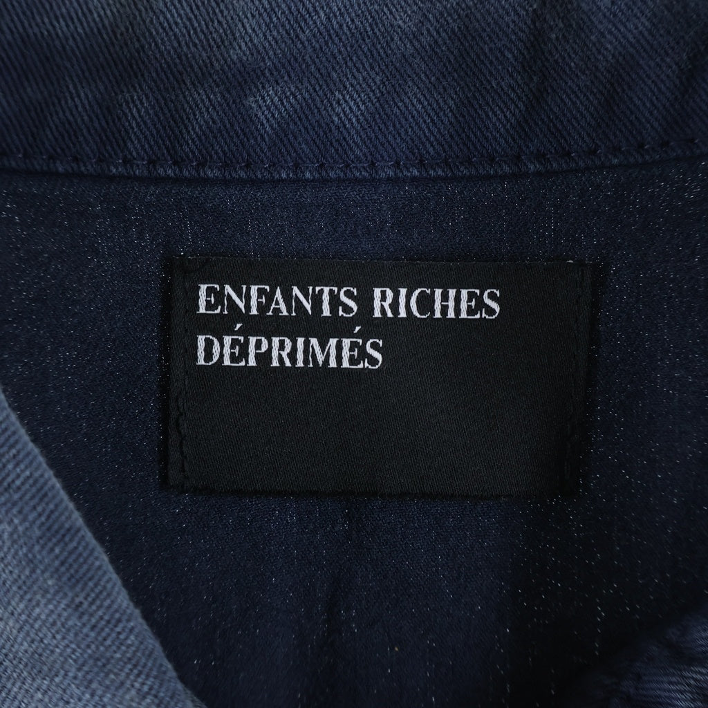 ENFANTS RICHES DEPRIMES(アンファンリッシュデプリメ) 26SS MECHANICS JACKET メカニクスジャケット ダメージ加工ジップアップブルゾン ネイビー