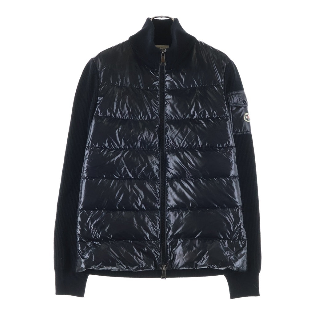 MONCLER(モンクレール) 22AW CARDIGAN TRICOT トリコット ニット切替ダウンカーディガン ブラック H20939B00026 M1131