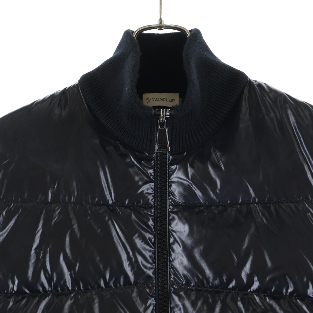 MONCLER(モンクレール) 22AW CARDIGAN TRICOT トリコット ニット切替ダウンカーディガン ブラック H20939B00026 M1131