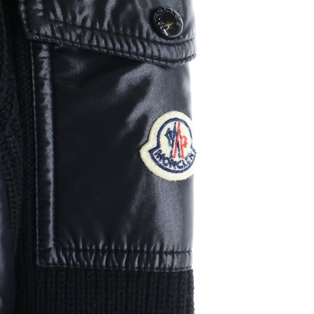 MONCLER(モンクレール) 22AW CARDIGAN TRICOT トリコット ニット切替ダウンカーディガン ブラック H20939B00026 M1131
