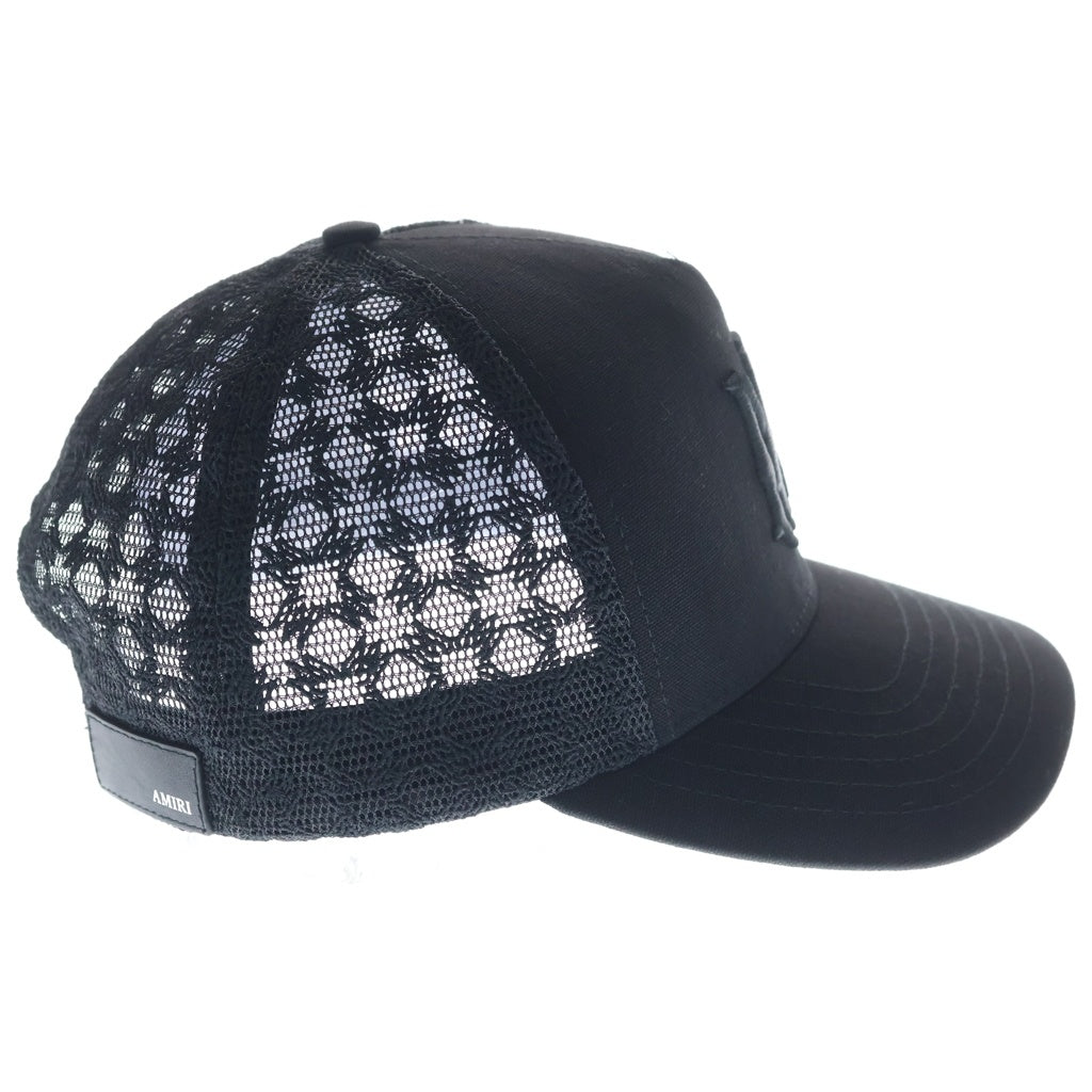 AMIRI(アミリ) MA LOGO TRUCKER HAT ロゴ刺繍 トラッカーメッシュキャップ ブラック