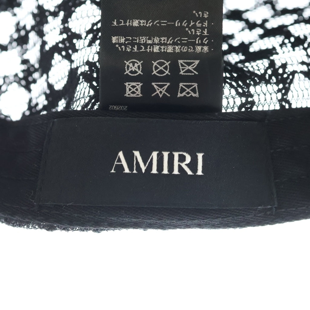 AMIRI(アミリ) MA LOGO TRUCKER HAT ロゴ刺繍 トラッカーメッシュキャップ ブラック