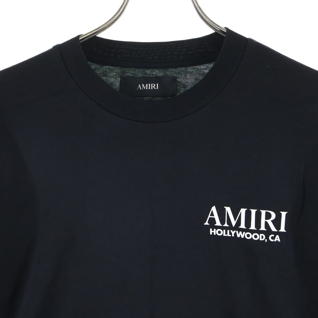 AMIRI(アミリ) BONES STACKED L/S TEE ボーン プリントデザイン 長袖Tシャツ カットソー ブラック AMJYTE1076