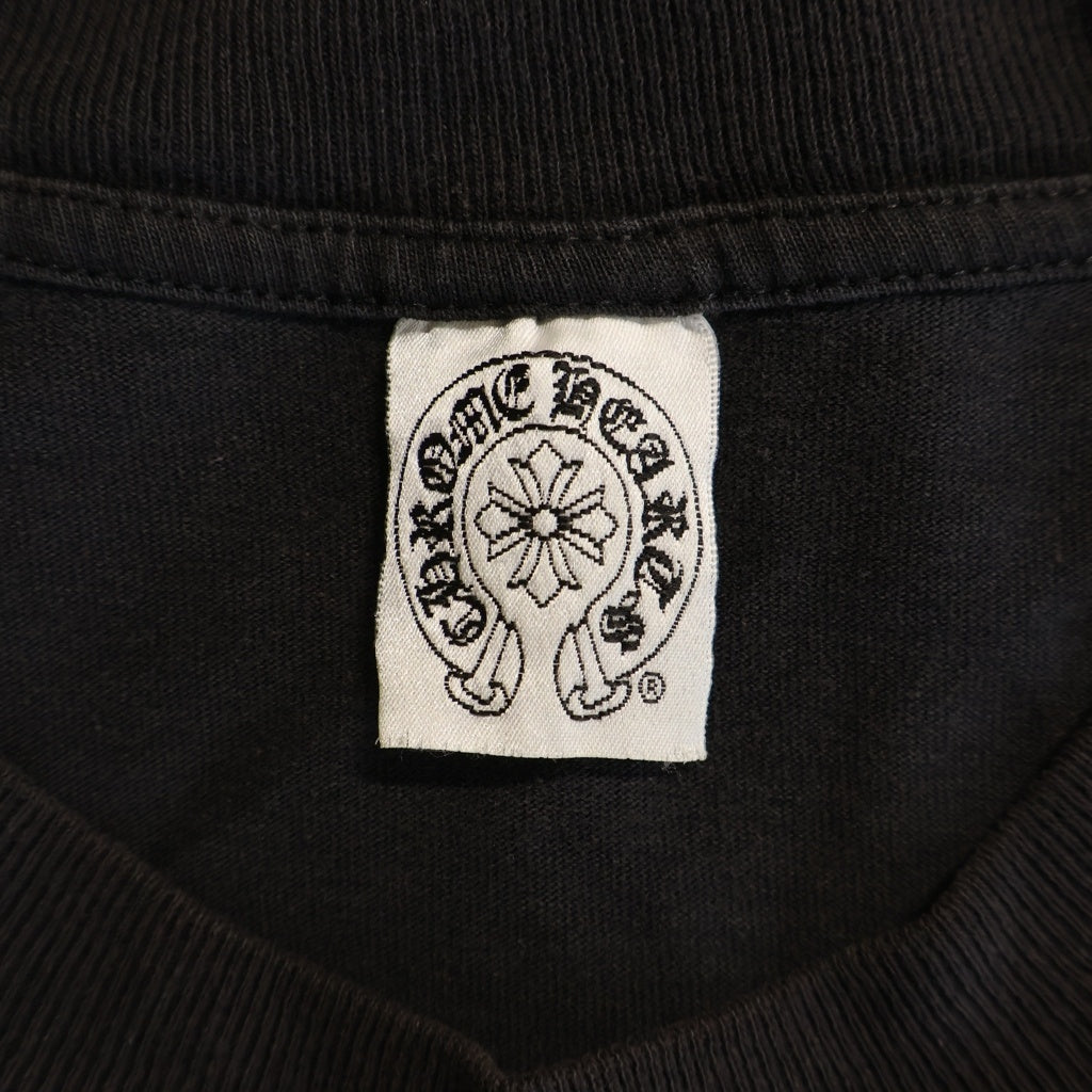CHROME HEARTS(クロムハーツ) OLD CH SCROLL LOGO L/S TEE スクロールロゴ アームプリント 長袖Tシャツ ブラック