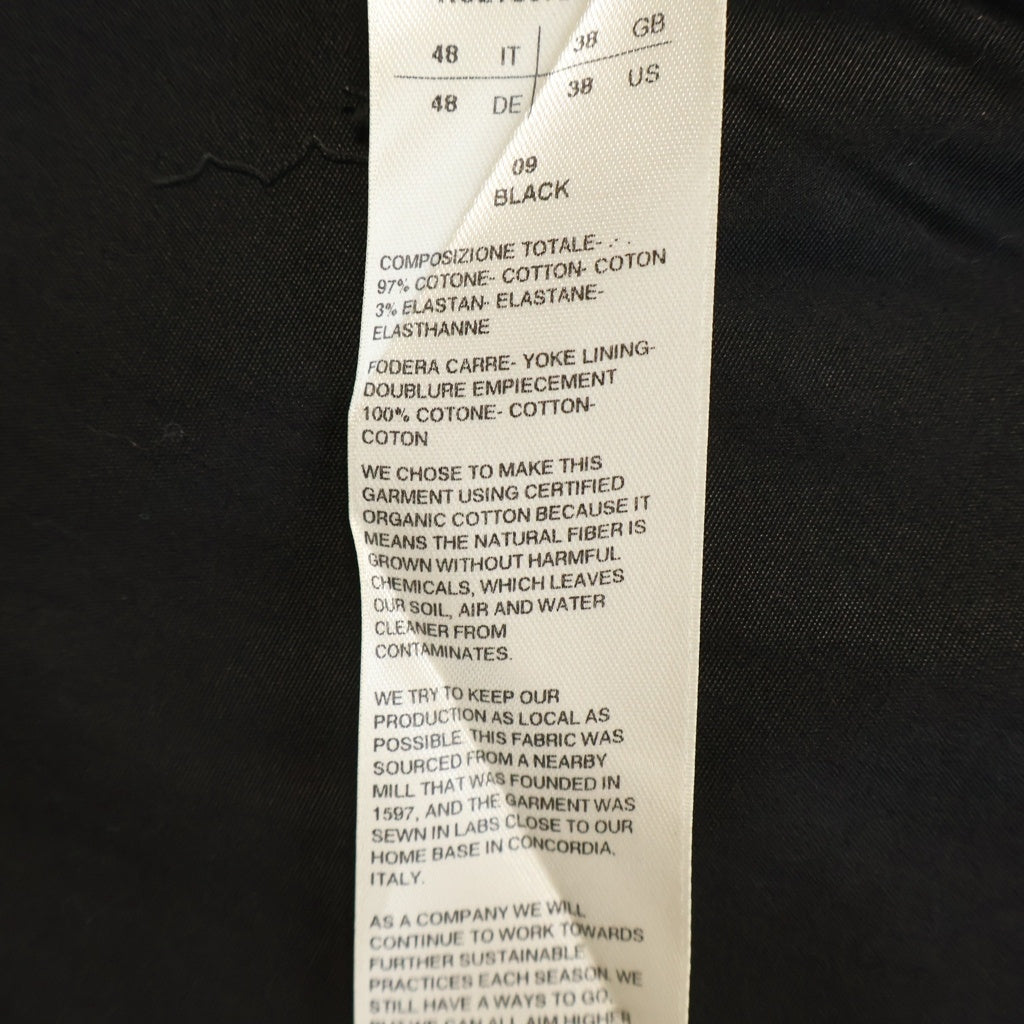 Rick Owens(リックオウエンス) 21SS OUTERSHIRT アウターシャツ スナップボタンシャツ ブラック RU21S6729-TE