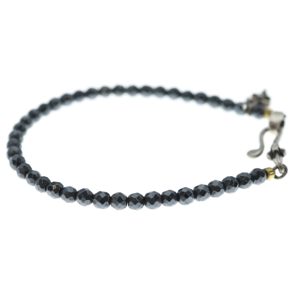 Bill Wall Leather/BWL(ビルウォールレザー) Multi Link Stone Bracelet Hematite マルチリングストーンブレスレット ヘマタイト ブラック