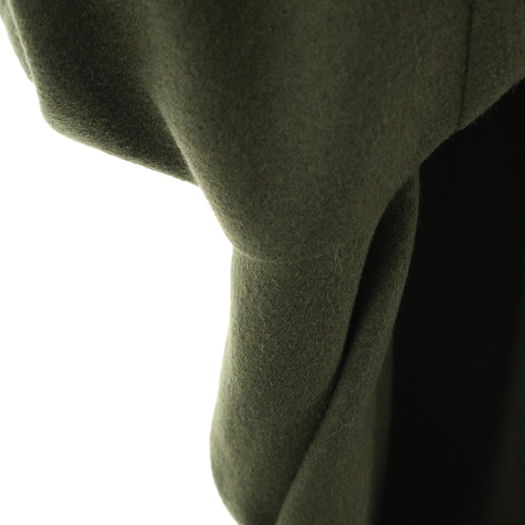 Sacai(サカイ) 22AW WOOL MELTON COAT ウール メルトン ドッキング ベルト付き ロングコート カーキ 22-02883M