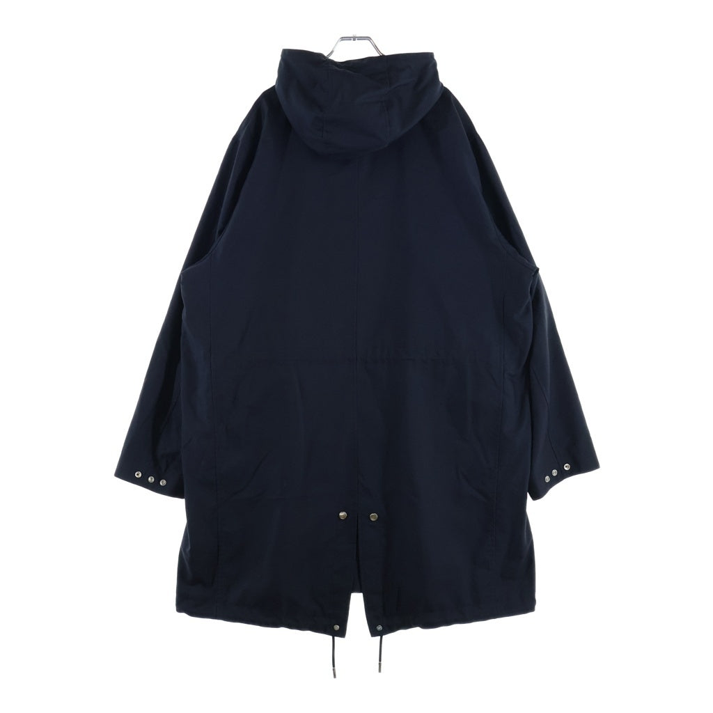 DIOR(ディオール) 20SS テクニカルコットン フーディナイロンロングジャケット ネイビー 013C311A4733