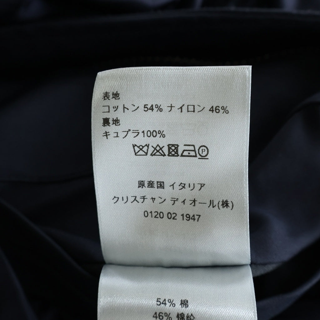 DIOR(ディオール) 20SS テクニカルコットン フーディナイロンロングジャケット ネイビー 013C311A4733