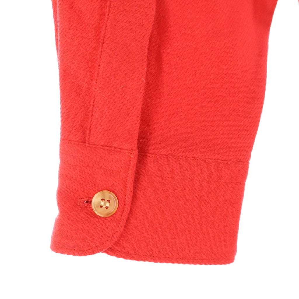 Y's for men(ワイズフォーメン) ウール長袖シャツ レッド MC-B03-110