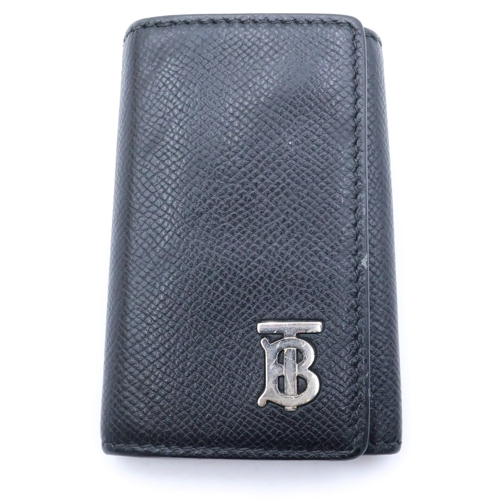 BURBERRY(バーバリー) TBロゴ レザー6連キーケース ブラック