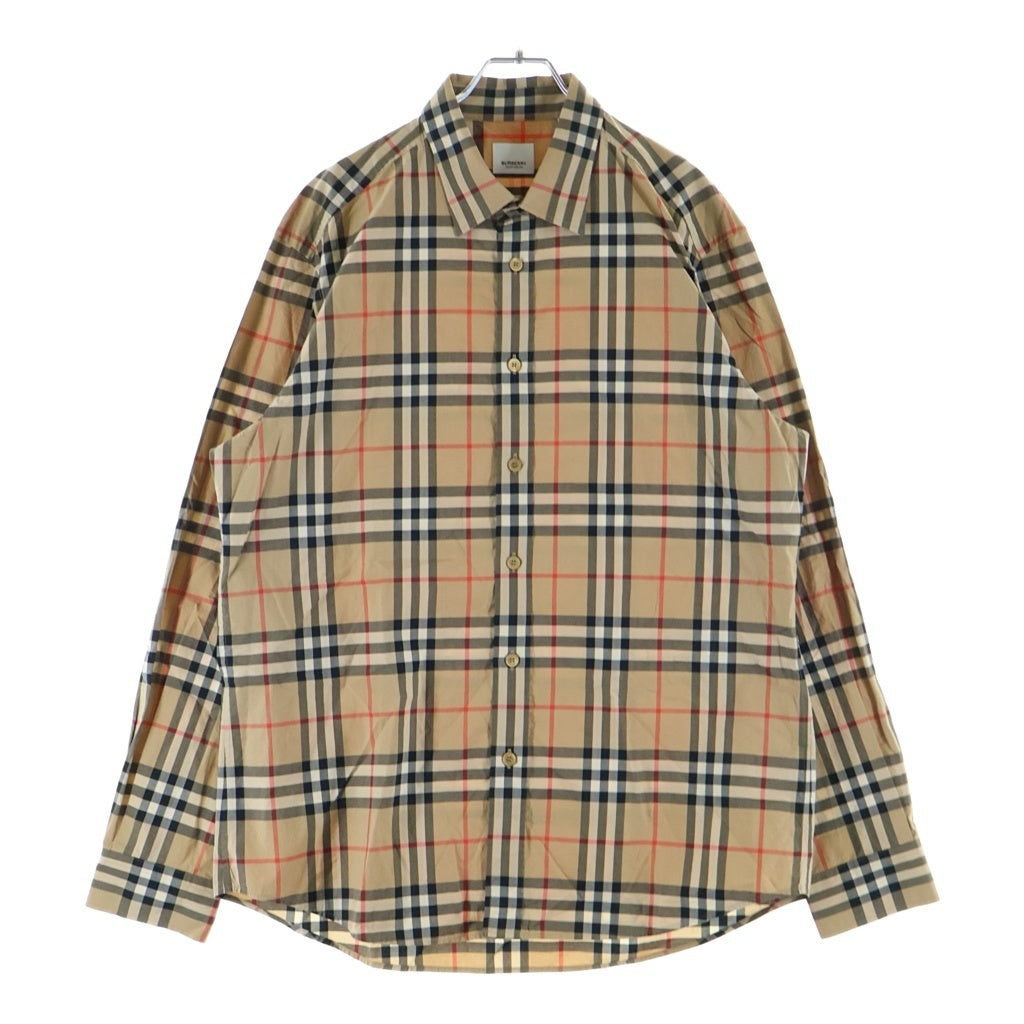 BURBERRY(バーバリー) NOVACHECK SHIRT ノヴァチェック 長袖シャツ ベージュ 8020863