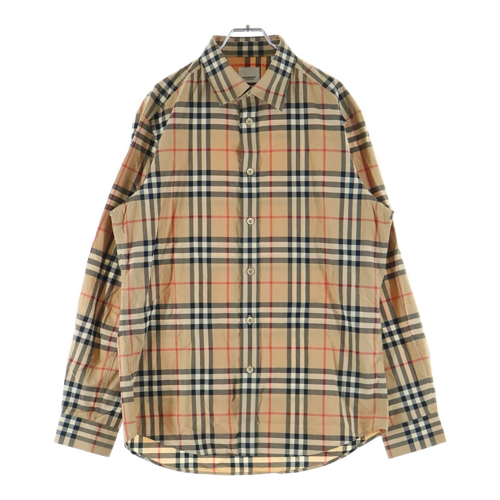 BURBERRY(バーバリー) NOVACHECK SHIRT ノヴァチェック 長袖シャツ ベージュ 8020863
