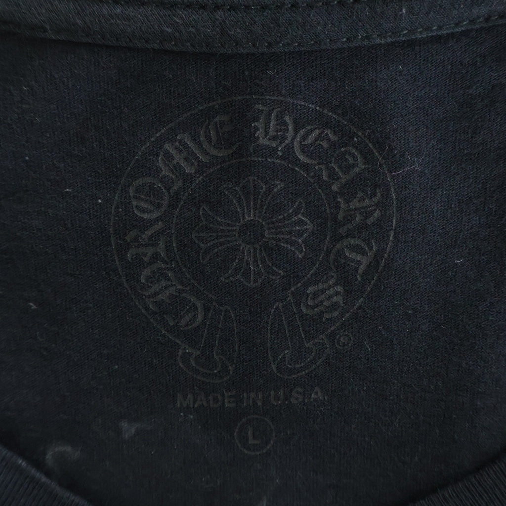CHROME HEARTS(クロムハーツ) MLT COL CEM CRS TEE マルチカラーセメタリークロス クルーネック半袖Tシャツ カットソー ブラック