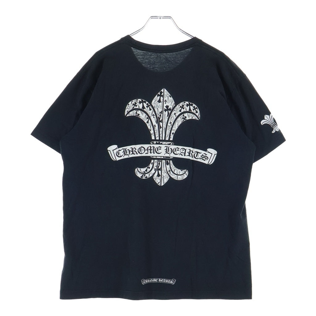 CHROME HEARTS(クロムハーツ) BACK SCROLL BS FLARE LOGO PRINT S/S tee バックスクロール BSフレア プリント 半袖Tシャツカットソー ブラック