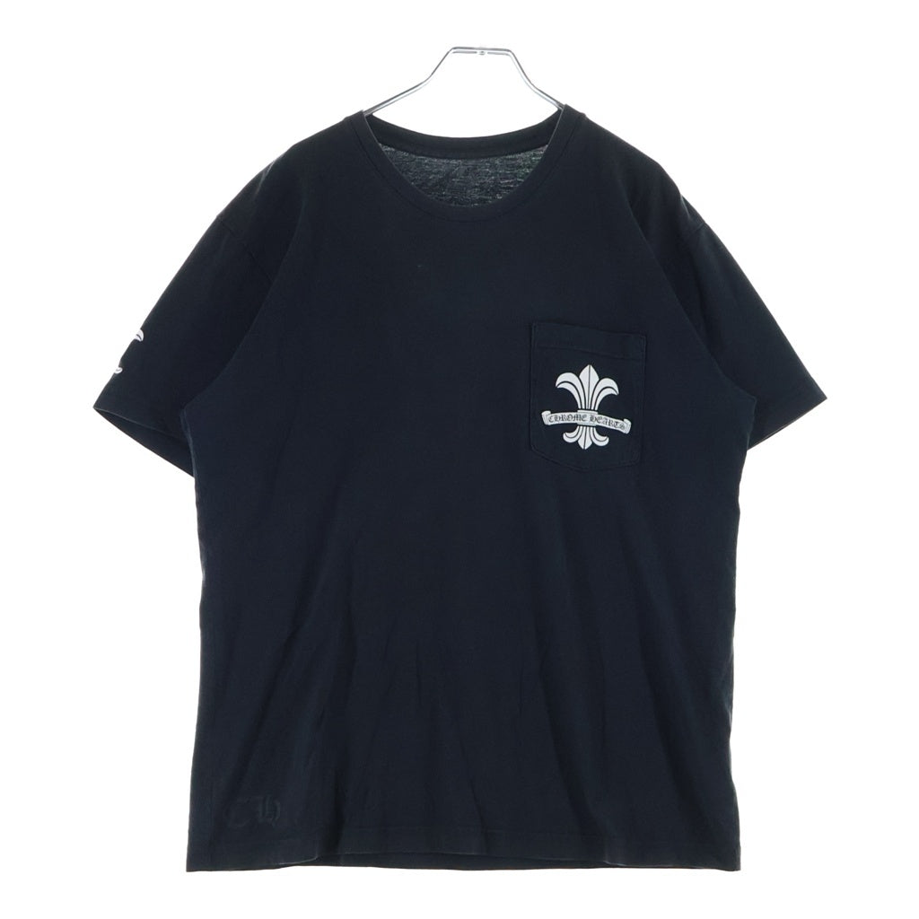 CHROME HEARTS(クロムハーツ) BACK SCROLL BS FLARE LOGO PRINT S/S tee バックスクロール BSフレア プリント 半袖Tシャツカットソー ブラック