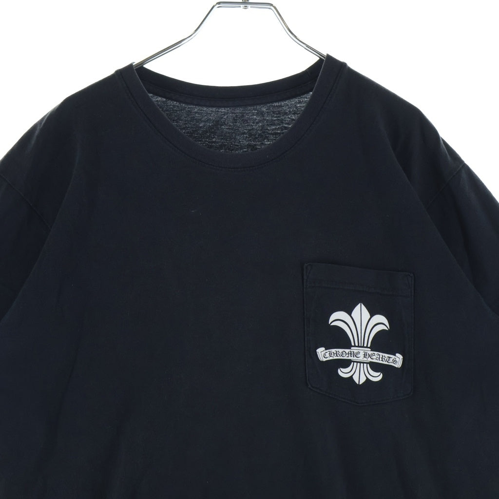 CHROME HEARTS(クロムハーツ) BACK SCROLL BS FLARE LOGO PRINT S/S tee バックスクロール BSフレア プリント 半袖Tシャツカットソー ブラック