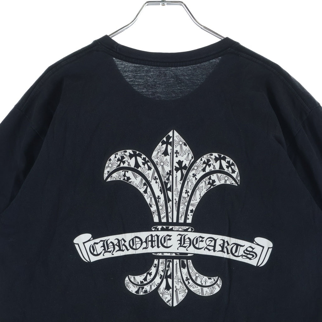 CHROME HEARTS(クロムハーツ) BACK SCROLL BS FLARE LOGO PRINT S/S tee バックスクロール BSフレア プリント 半袖Tシャツカットソー ブラック