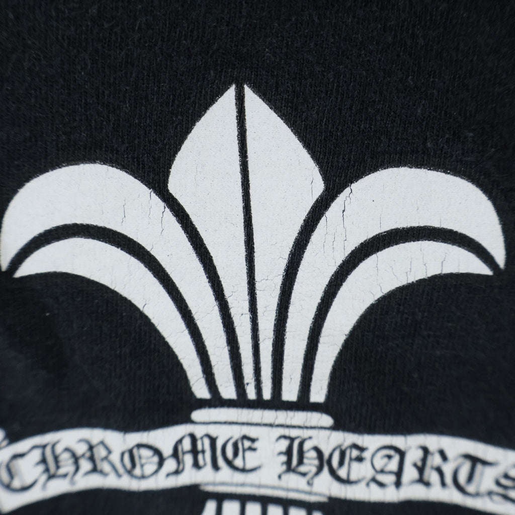 CHROME HEARTS(クロムハーツ) BACK SCROLL BS FLARE LOGO PRINT S/S tee バックスクロール BSフレア プリント 半袖Tシャツカットソー ブラック